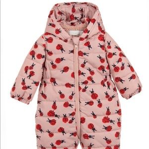 Stella McCartney Kids Pink Ladybug snowsuit!
